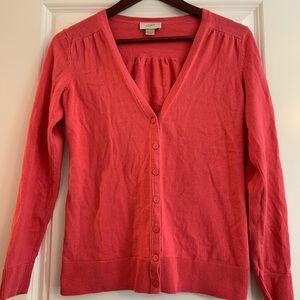ANN TAYLOR LOFT Cardigan Sweater Size S Pink